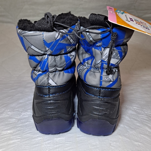 Members Mark Kid's Snow Boots Size 7/8 Blue/Black -10° Rating "NWT" Warm/Cozy - Picture 4 of 10